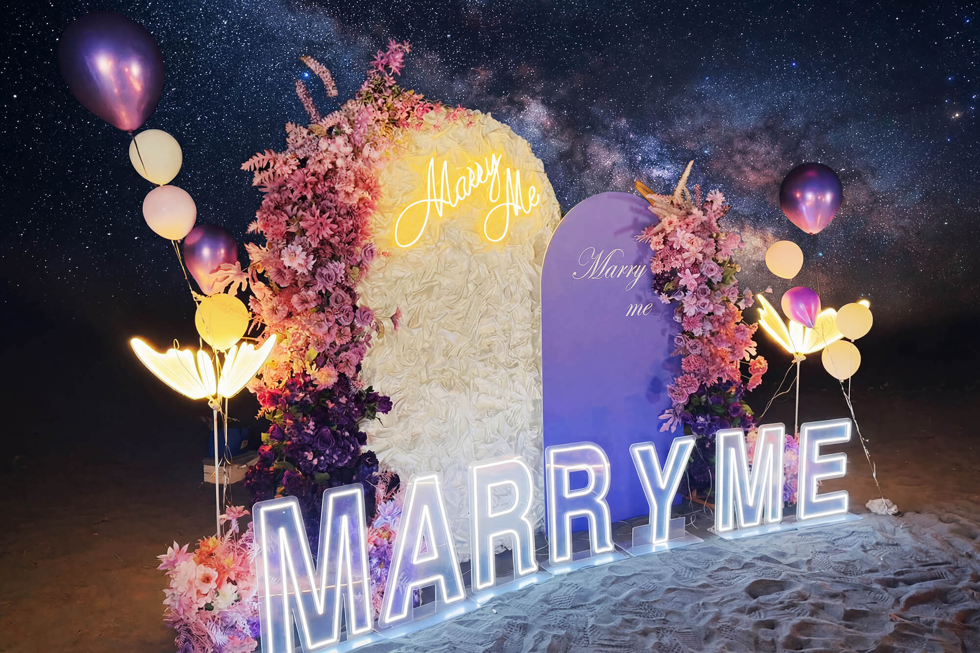 Marry Me 求婚佈置｜打造專屬於此刻的浪漫儀式感 實景